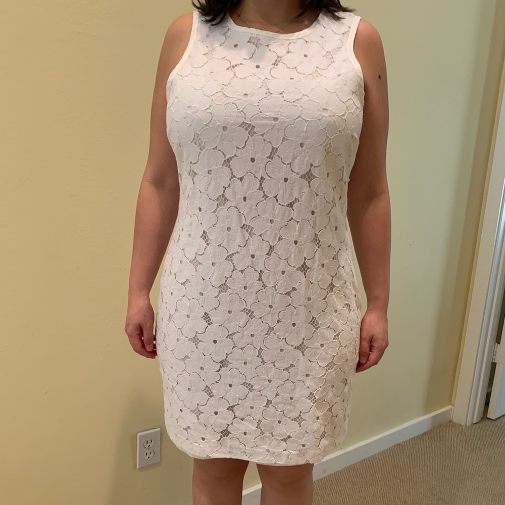 Banana Republic White lace dress